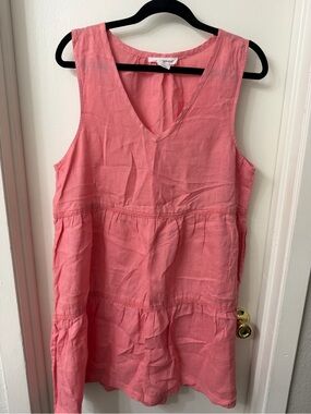 Lucky Brand Coral Pink V-Neck Top